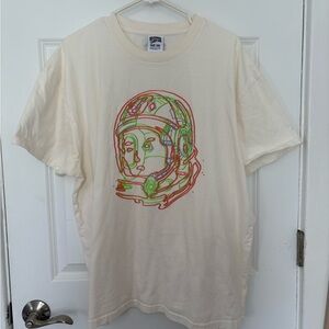 Billionaire Boys Club Cream Tee with Astronaut Graphic